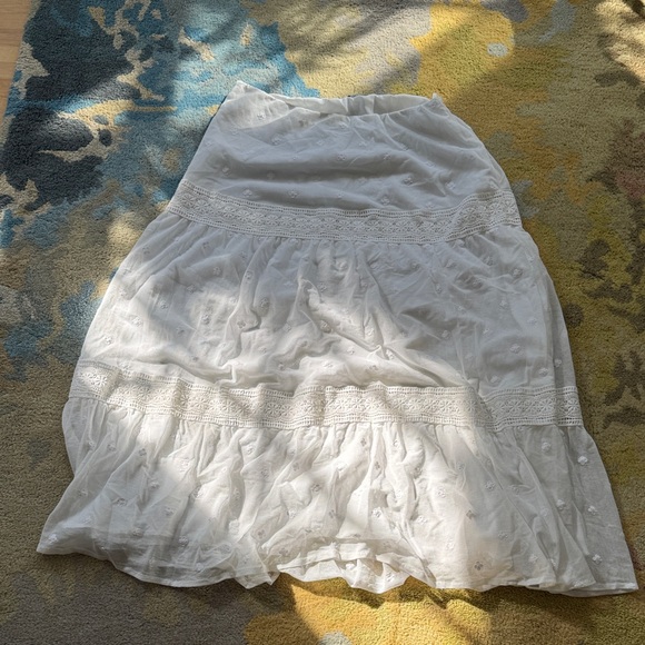 Ralph Lauren White Maxi Skirt size 14 - Picture 1 of 5